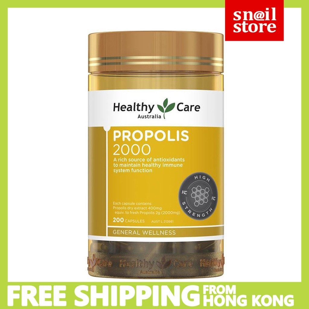 Healthy Care For immunity - Propolis 2000mg 200 Capsules （EXP 2026）