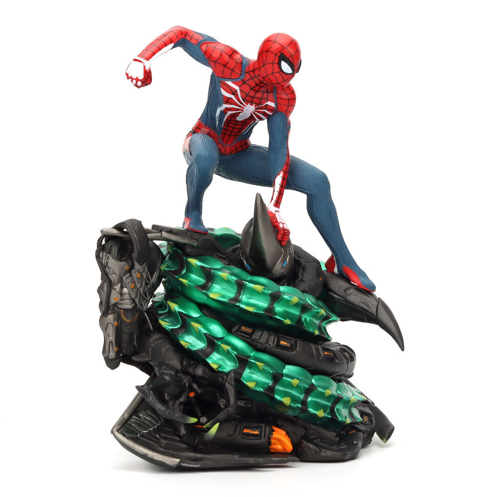 Avengers Steel Spider-Man s4Game Ornaments Statue Scene Model Boxed Hand-Made