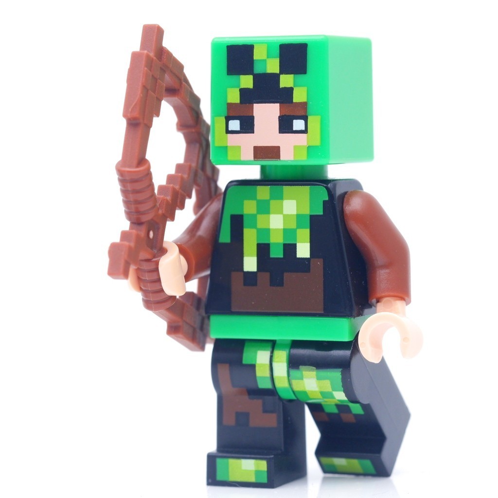 Lego Minecraft Skin Green Creeper Costume*new
