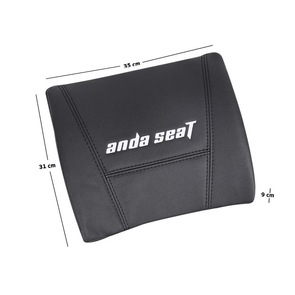 Anda Seat หมอนรองหลังเมมโมรี่โฟม หมอนสุขภาพ รองรับสรีระ นุ่มสบาย ใช้กับเก้าอี้เกมมิ่งและเก้าอี้ทำงาน