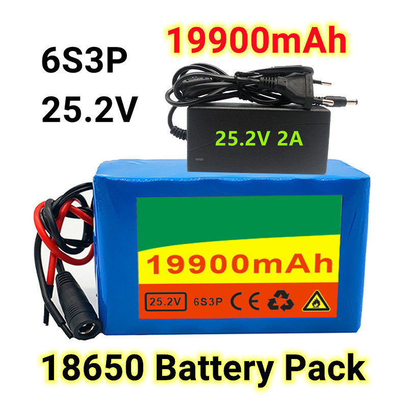25.2V 6S3P 19900mAhLithium ion battery pack Applicable Electric Car Bicycle Scooter20A
