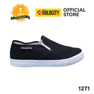 GOLDCITY รองเท้าสลิปออน UNISEX พื้นยางพารา กันลื่น ใส่สบาย ใส่ได้ทุกวัน (37-45) รุ่น 1271