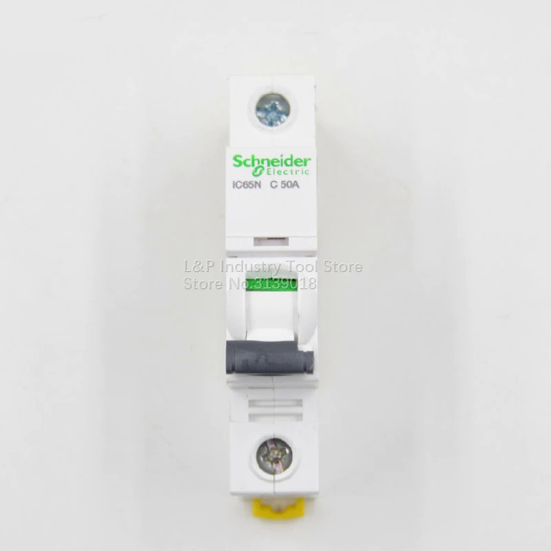 100% ใหม่ Original Acti9 Type C Schneider IC65N 1P C50A A9F18150สูญญากาศ Mini Circuit Breaker MCB