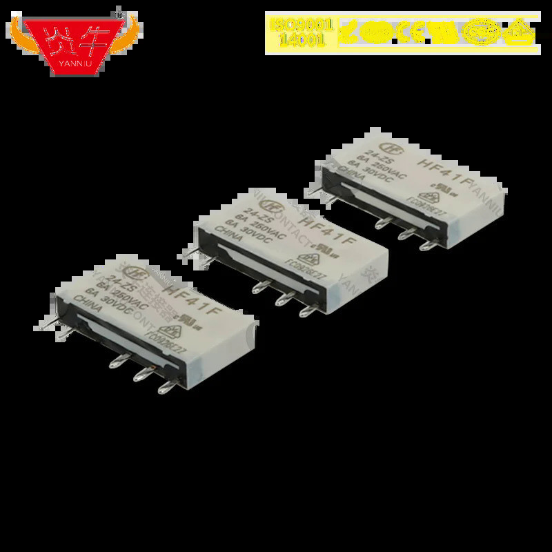 10Pcs 41F HF41F อุตสาหกรรมรีเลย์ SUBMINIATURE รีเลย์ HF41F-24-ZS HF41F-12-ZS HF41F-5-ZS 24V 12V 5V Z