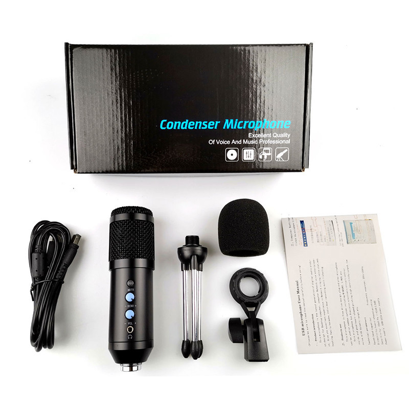Professional Studio Recording Microphone Broadcast Usb Computer Condenser Gaming Microphone