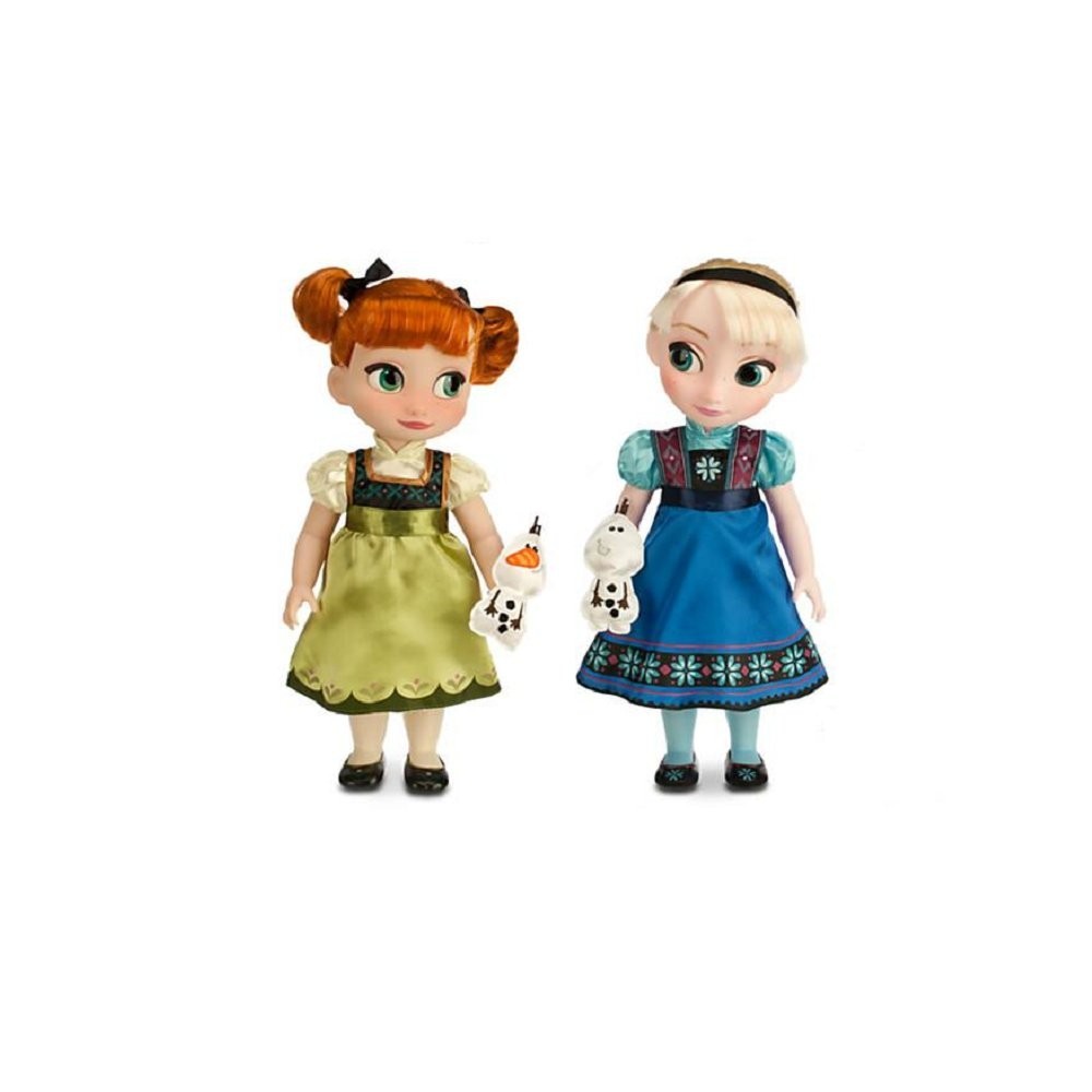Disney Frozen Elsa Anna Animator Doll Set 2 ชุดตุ๊กตา 16 นิ้ว 40 ซม. แช่แข็ง 【Direct From Japan】