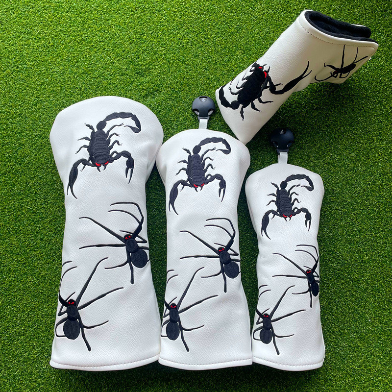 Scorpion Spider Centipede Golf Club Sleeve Wooden Pole Sets Protective Cover Ball Head Sleeve Rod Head CovergolfPutter s