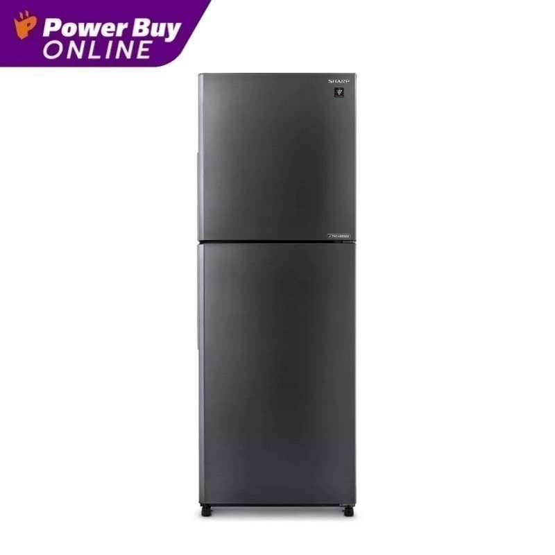 SHARP Peach Series ตู้เย็น 2 ประตู Inverter (7.9 คิว, สีเงินเข้ม) รุ่น SJ-XP230T-DK