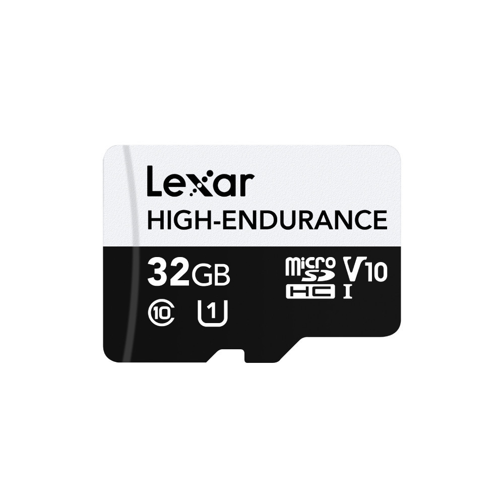 การ์ดหน่วยความจำ ไมโครเอสดีการ์ด LEXAR HIGH-ENDURANCE 32GB MICROSD CARD SPEED 100MB/S (LMSHGED032G) SUPPORTS 1080P FULL-HD AND 4K VIDEO_1