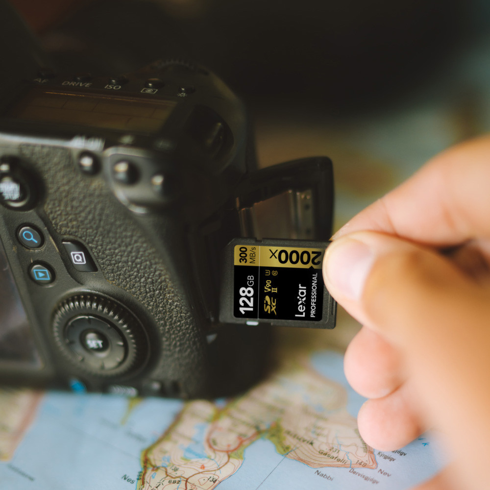 การ์ดหน่วยความจำ เอสดีการ์ด LEXAR SD2000X 128GB UHS-II U3 V90 SD CARD FULL-HD 3D 4K 8K RW300/260MB/S (LSD2000128G)_6