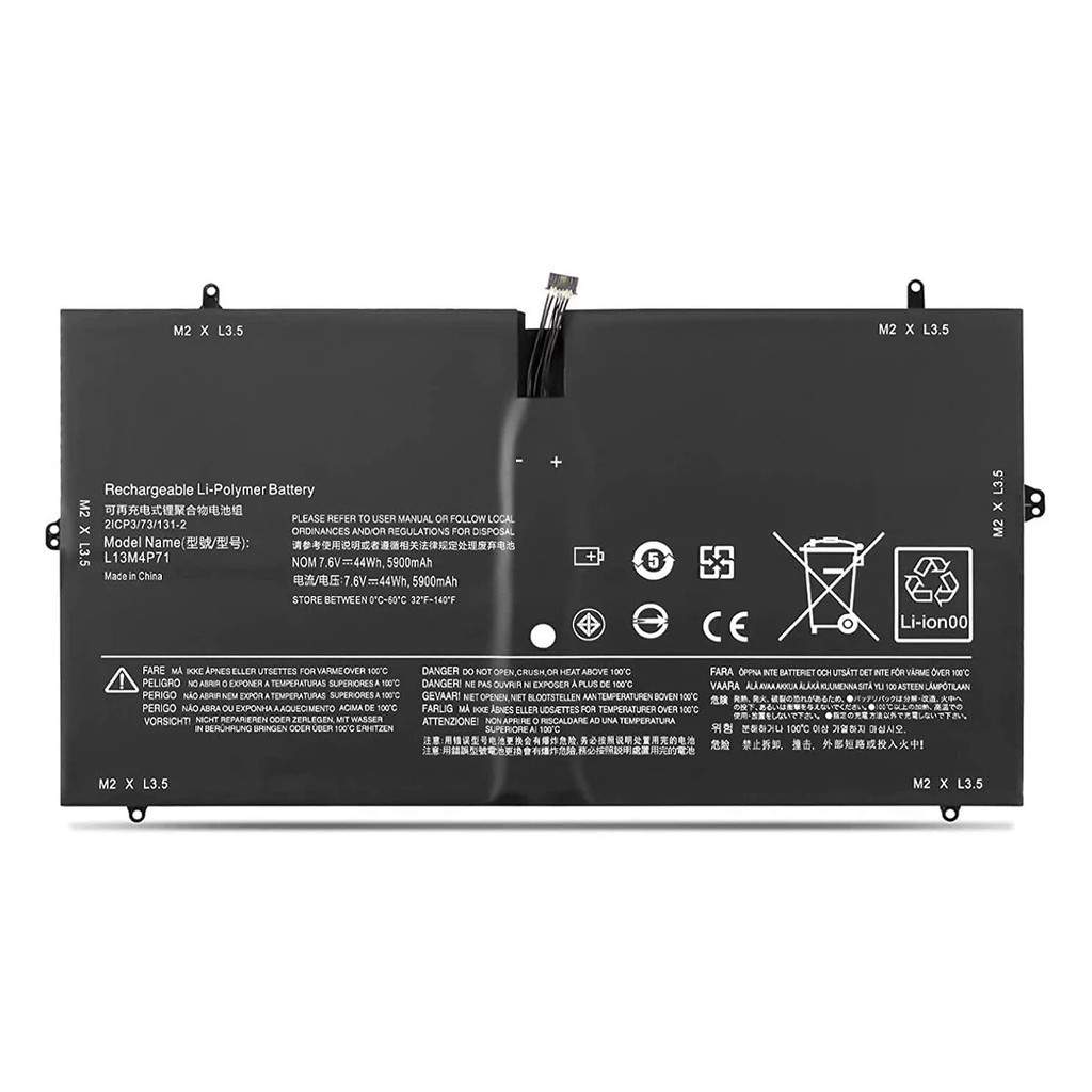 Damaite 7.6โวลต์44Wh ใหม่ L13M4P71แล็ปท็อปแบตเตอรี่สำหรับ Lenovo โยคะ3 PRO L14S4P71 1370 Pro-5Y71 Pr