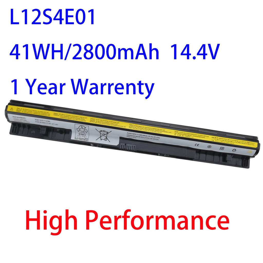 แบตเตอรี่แล็ปท็อป L12S4E01สำหรับ Lenovo Z40 Z50 G40-45 G410S G50-75 G50-80 G400S L12L4A02 S410P L12M4E17