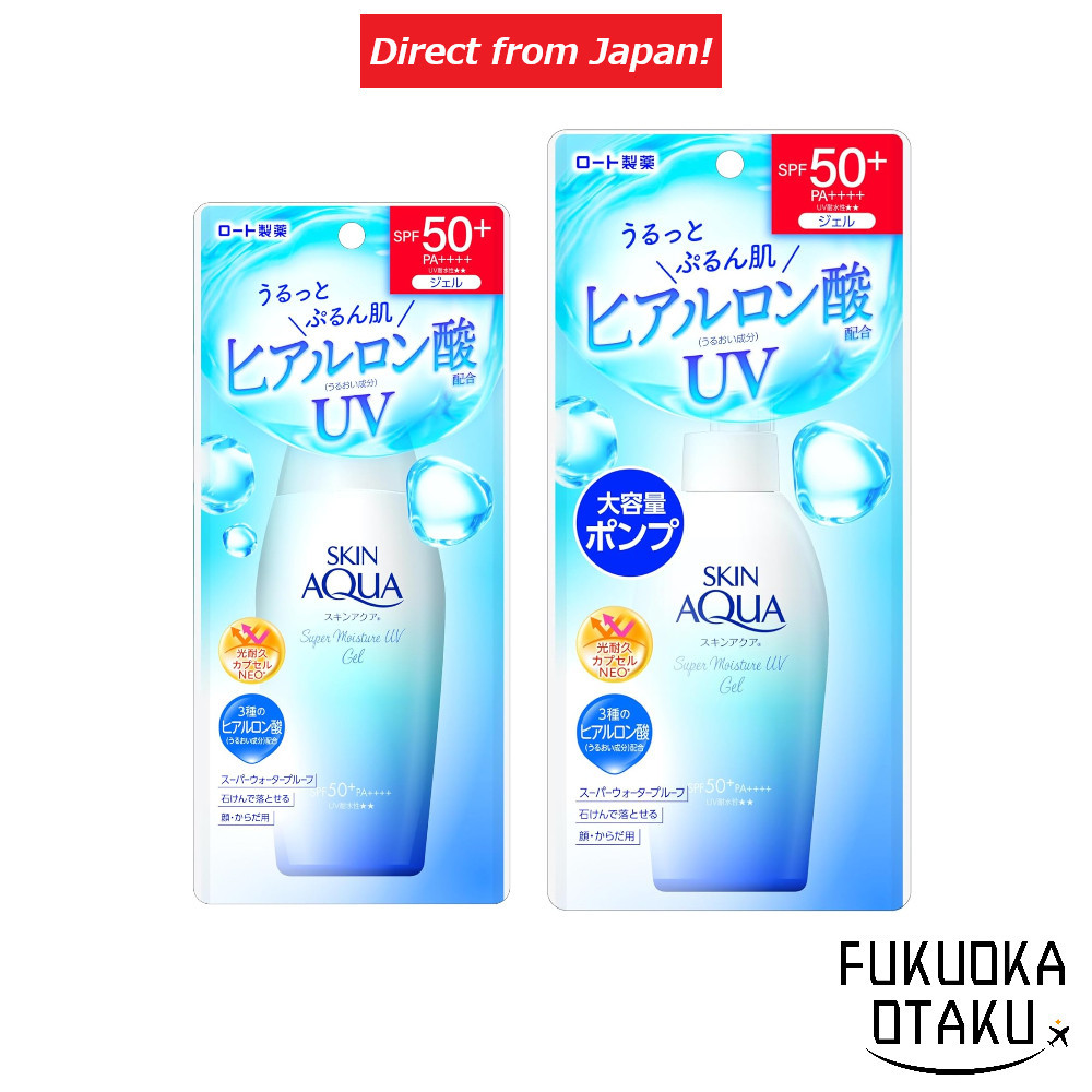 Rohto Skin Aqua Super Moisture UV Gel Bottle 110g/Pump 140g Sunscreen UV Prevention [Direct from Japan]