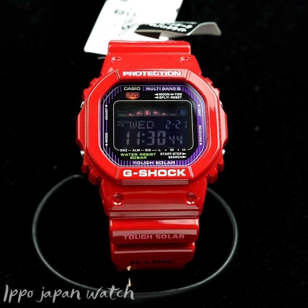 JDM WATCH ★ Casio G-Shock GWX-5600C-4JF ตัวเรือน/สายเรซิน G-Lide กระจกอินอนินทรีย์ กันน้ำ 20 บาร์《Y》