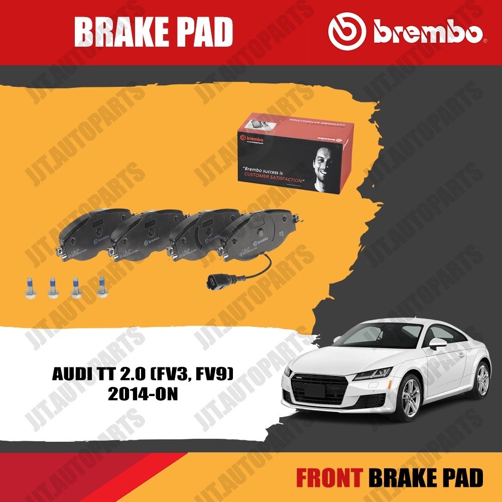Brembo ผ้าเบรค AUDI TT 2.0 TFSI, TTS 2.0 TFSI MK3 (FV3, FV9) T5 2014-ON [คู่หน้า, ดิสก์หลัง]