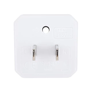 TOSHINO ปลั๊กแปลง 2 ขาแบน EA 3500 วัตต์ สีขาว จัดส่งโดย HomePro