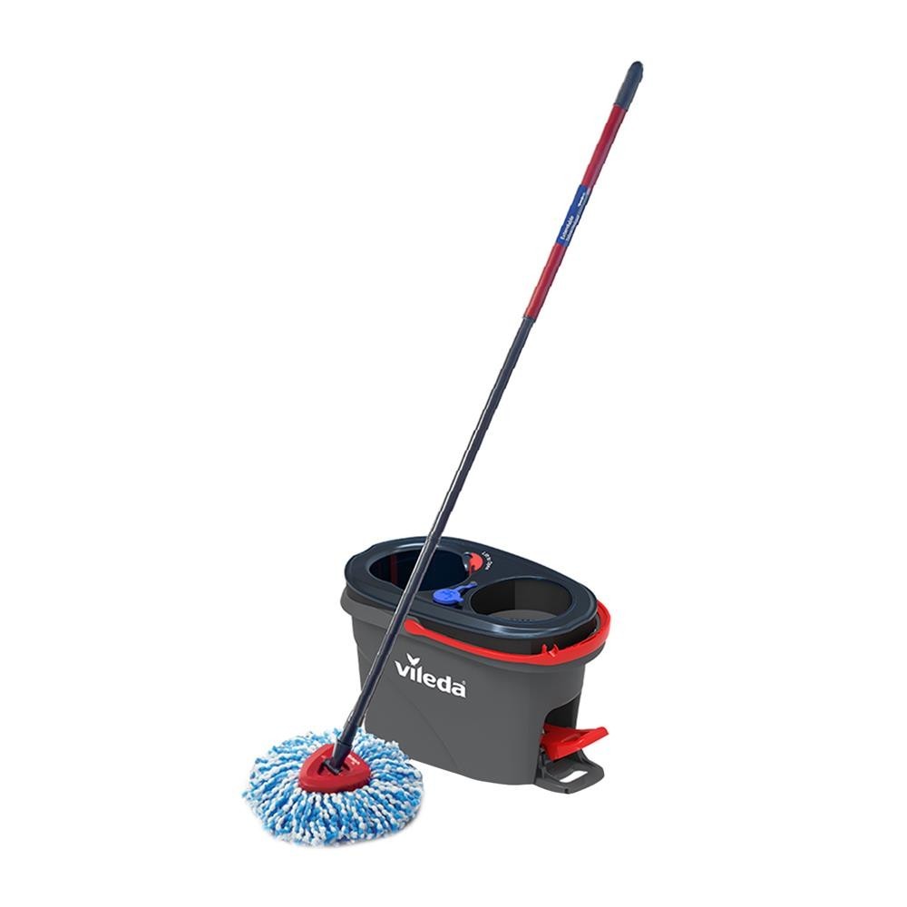 HomePro ชุดอุปกรณ์ถังปั่นพร้อมไม้ม็อบ RINSE CLEAN สีเทา แบรนด์ VILEDA