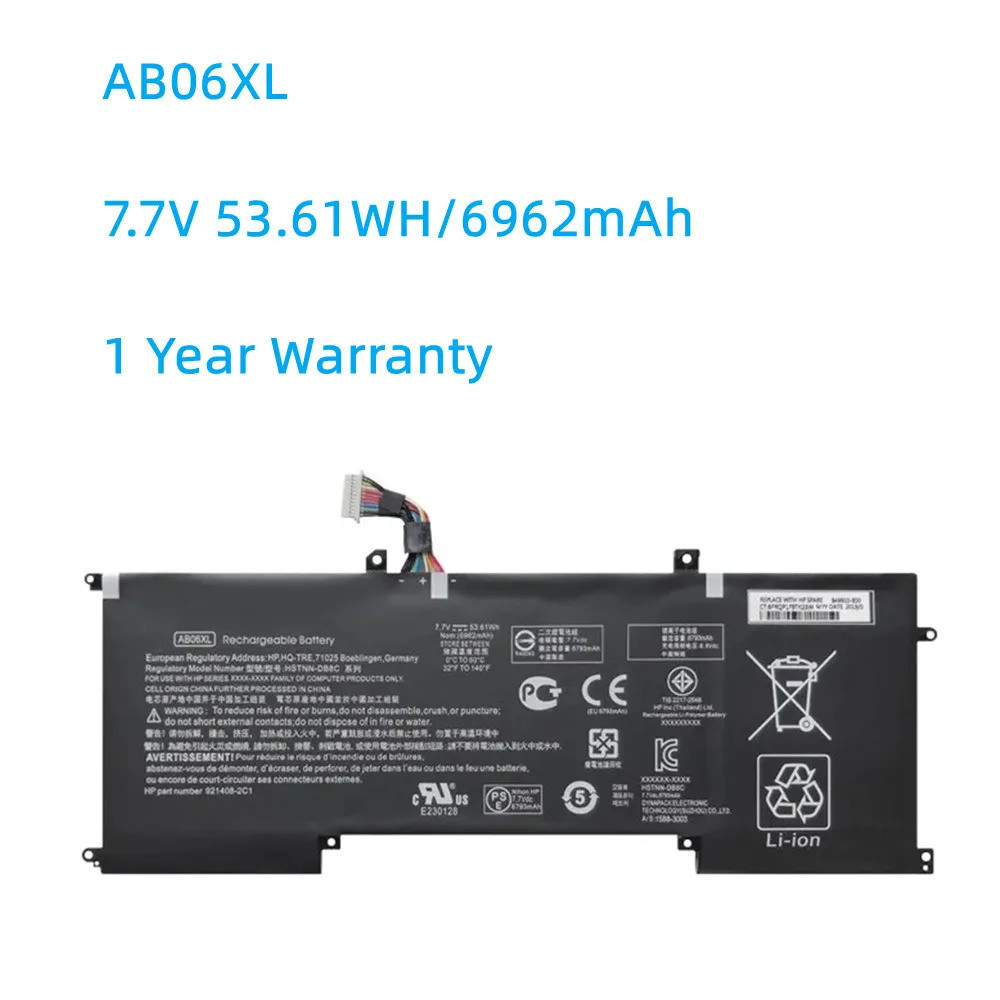 Battery for ENVY, ab6xl, V, 5186w, 13-AD019TU, 13-ad20tu, 13-AD106TU, 13-10adtu
