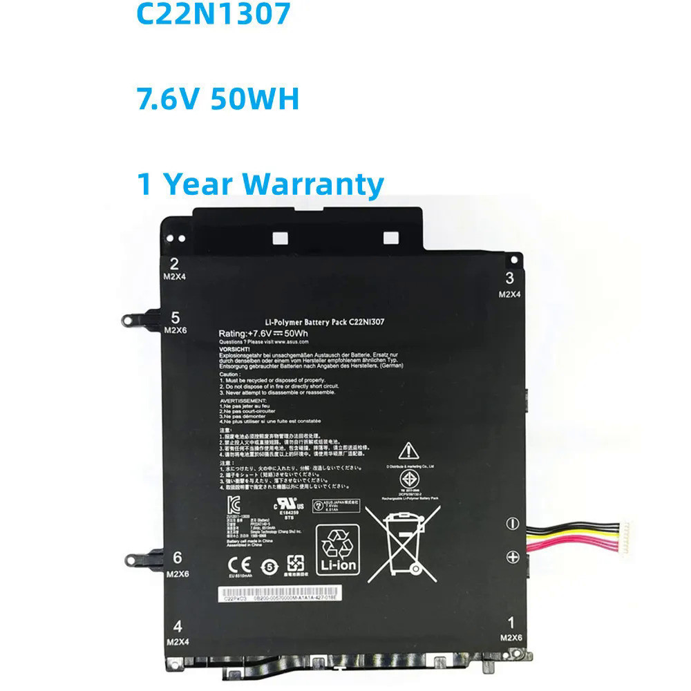 Laptop battery for book adapter Asus, c22n137, C22PkC3, V, 50 w/hour, T300LA, tablet, new