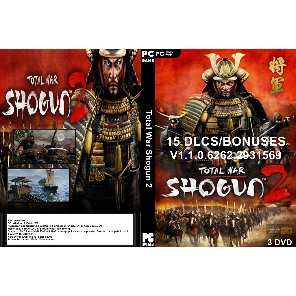 แผ่น Game PC Total War SHOGUN 2 (3DVD)