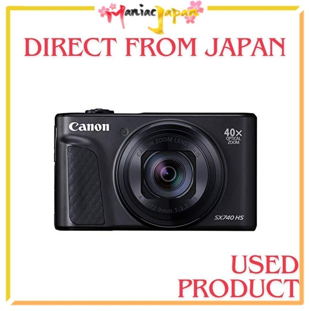 [ กล้องมือสองจากญี่ปุ่น ] Canon Compact Digital Camera PowerShot SX740 HS Black 40x Optical Zoom/4K 