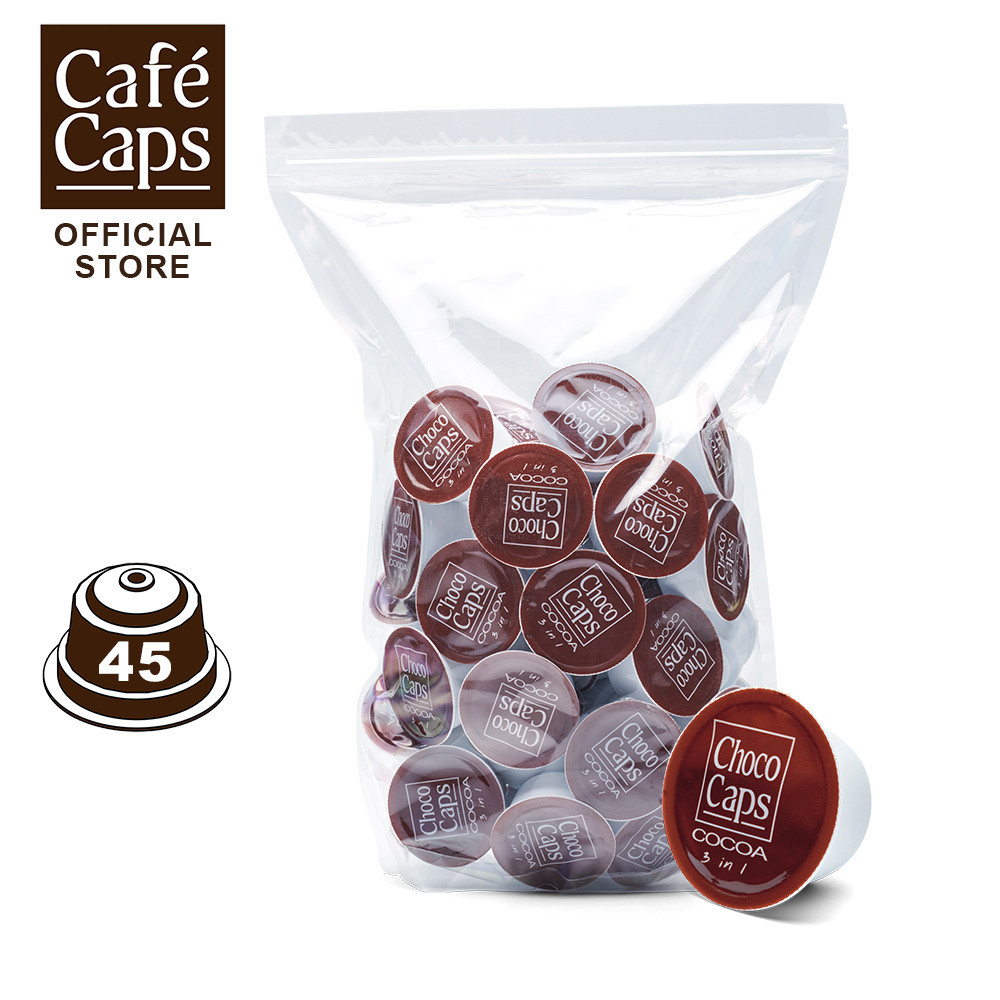 Dolce Gusto Compatible Cocoa Capsule - Cafecaps (1 Bag X 45 Caps) | แคปซูลโกโก้