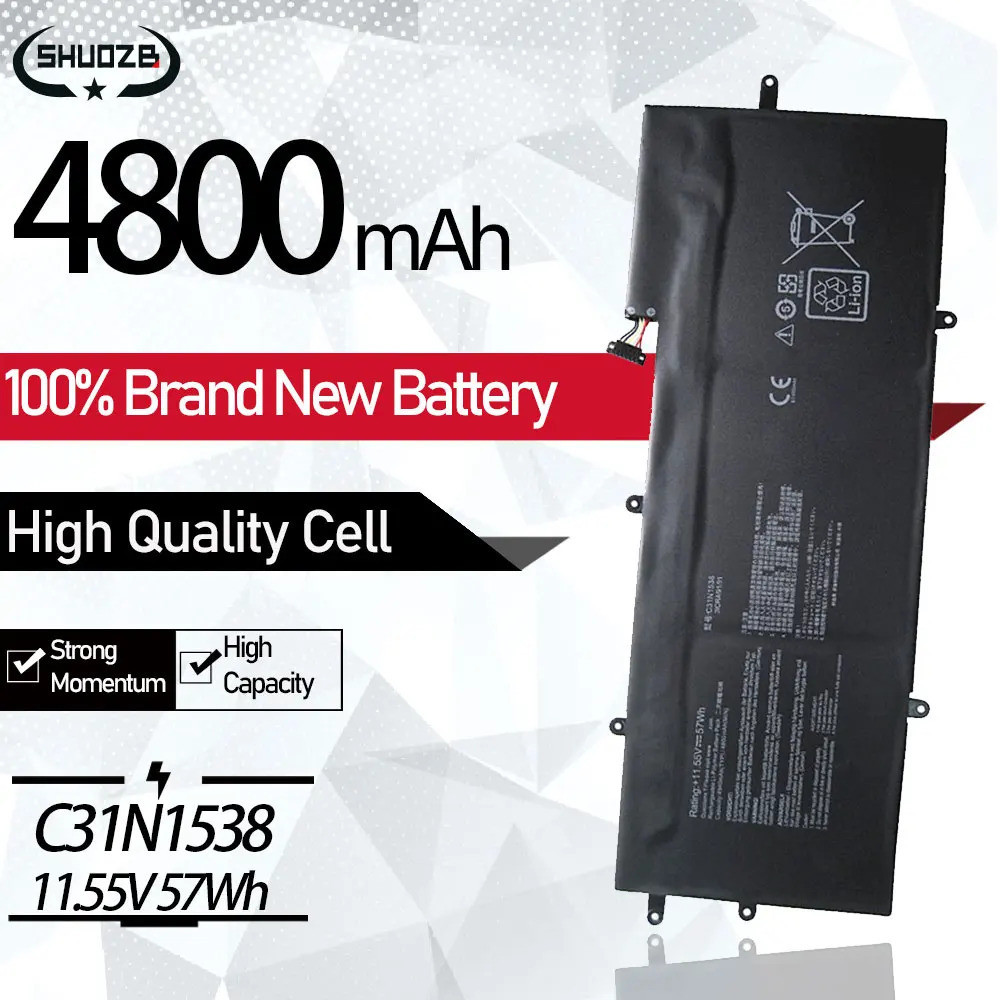 New C31N1538 Laptop Battery For Asus ZenBook Flip Q324UA UX360UA UX360UA-C4010T UX360UA-1C Q324UAK C
