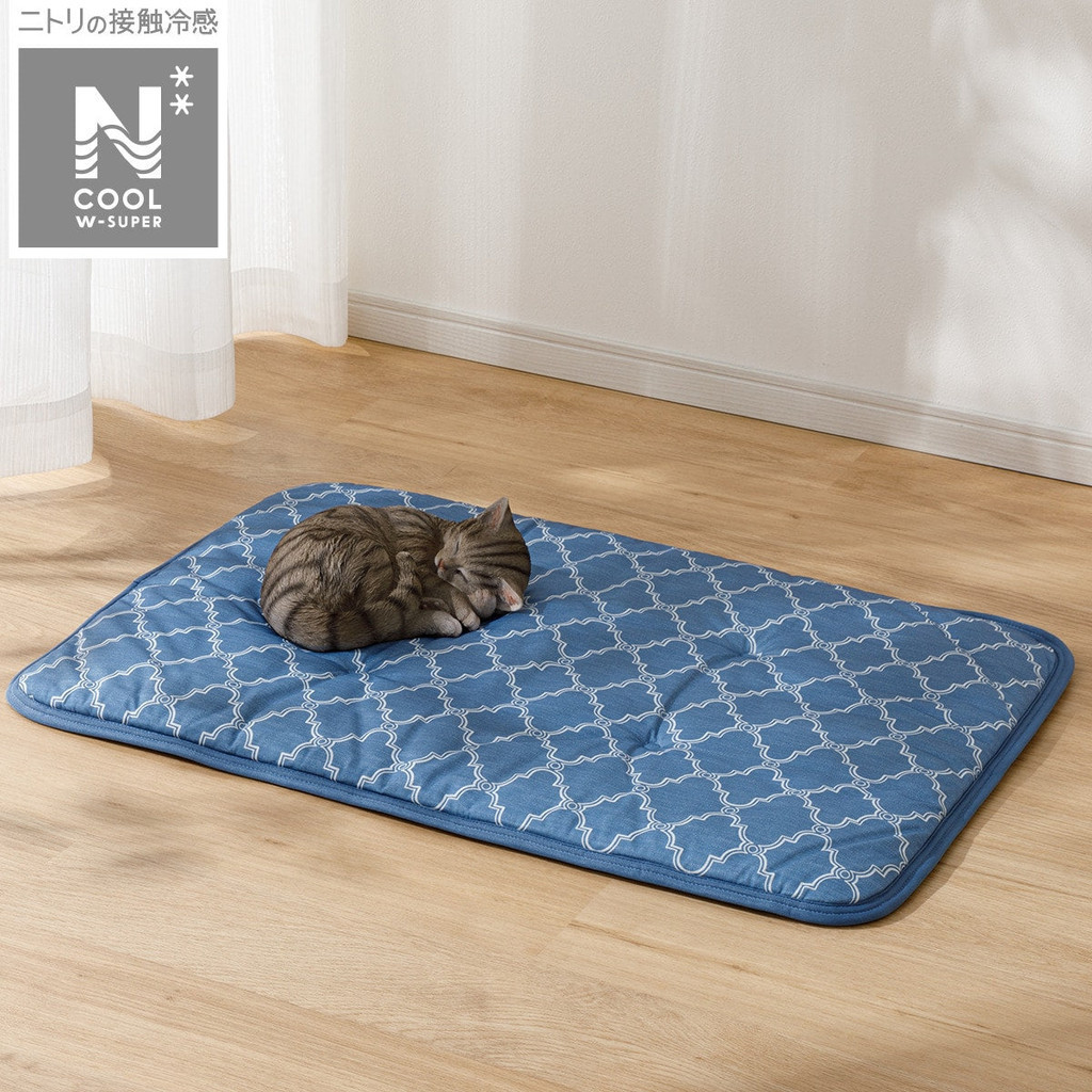 NITORI แผ่นรองนอนสัตว์เลี้ยง PET MATTRESS PAD N-COOL WSP L BL S243 ความเย็นระดับ3