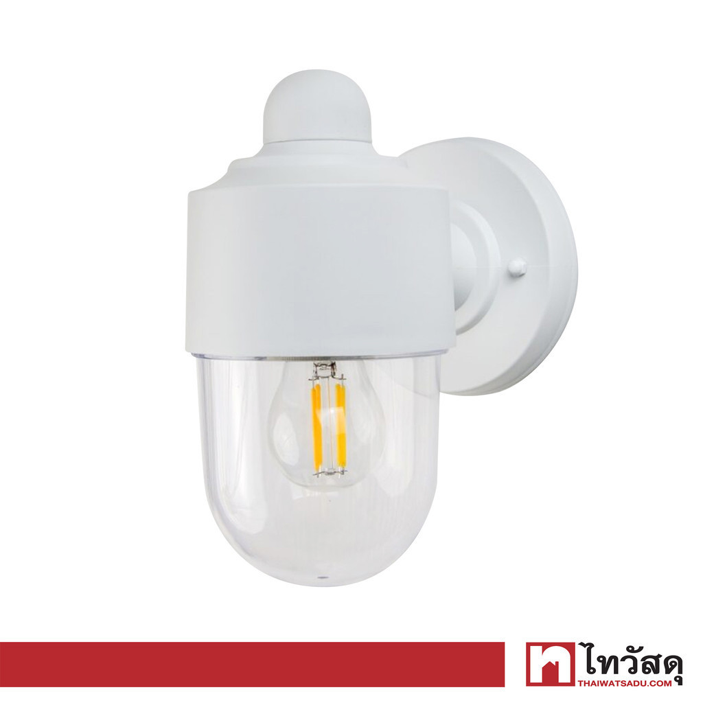 LUZINO โคมไฟผนังภายนอก E27x1 รุ่น GD-PW016-E27 สีขาว - ใส