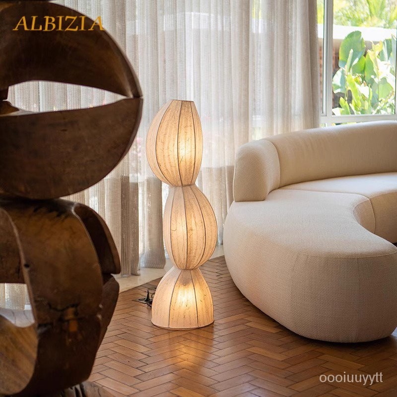 Keijo โคมไฟตั้งพื้นต้นกระบองเพชรโมเดิร์นนอร์ดิกห้องนั่งเล่นการศึกษาแสงฝรั่งเศสเรียบง่ายตกแต่งความรู้