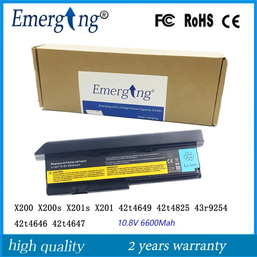 10.8V 9Cells แบตเตอรี่แล็ปท็อปใหม่สำหรับ Lenovo X200s 42t4646 X201s X201 42t4649 42t4647 42t4648