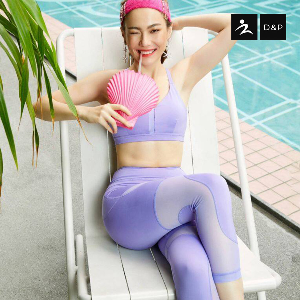 D&P Sport Capris | Teenage dream | D-2697 กางเกงเลกกิ้งขายาว กระชับกล้ามเนื้อ ยกสะโพก