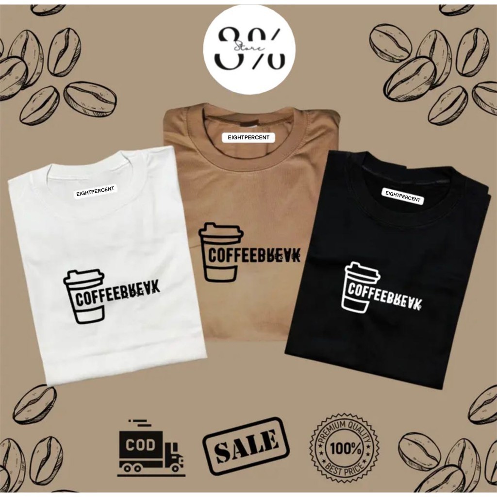 【COD】COFFEEBREAK & NO BRAIN NO PAIN & PADAYON Graphic Statement T-shirt oversized CS