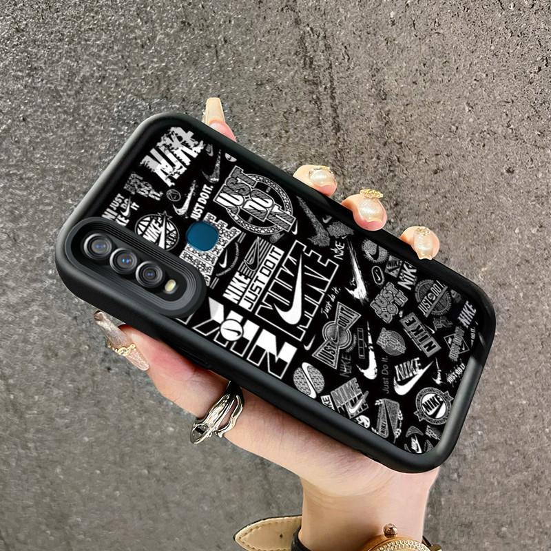 เคสสำหรับ VIVO Y17 Y15 Y12 Y12i Y3 Y3s 2020 เคสกระแสแฟชั่นกันกระแทก  Silikon เคสป้องกันกล้องคลุมทั้งหมด