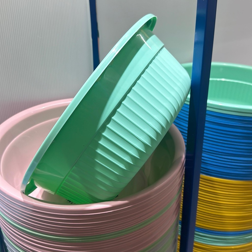 (ขายยกโหล) กะละมังพลาสติก ขนาดพกพา ทรงกลม การใช้งานอเนกประสงค์ สีพาสเทล กะละมัง ล้างผัก ใช้ได้หลากหลาย 3385810 - รูปที่ 2