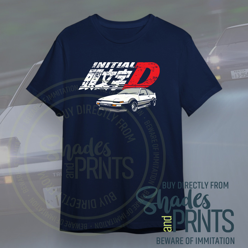 【COD】Initial D AE86 retro Car Shirt Manga Comics anime Japan Customized Premium Tofu