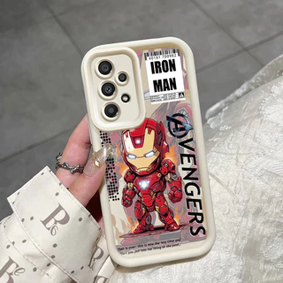 เคสสำหรับ Samsung Galaxy A33 5G A34 5G A53 5G A54 5G A23 A32 เคสป้องกันลายฮักักและไอรอนแมนน่ารักดีไ