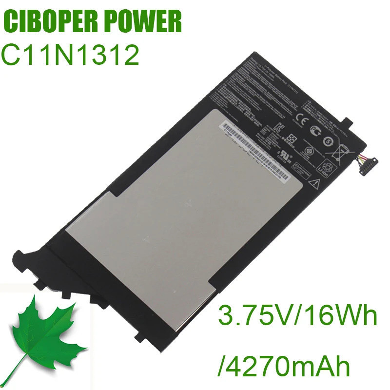 CP ใหม่แล็ปท็อป Batter C11N1312 3.75V/19W สำหรับโน้ตบุ๊ค T Series TX201LA Pad Transformer Book TX201