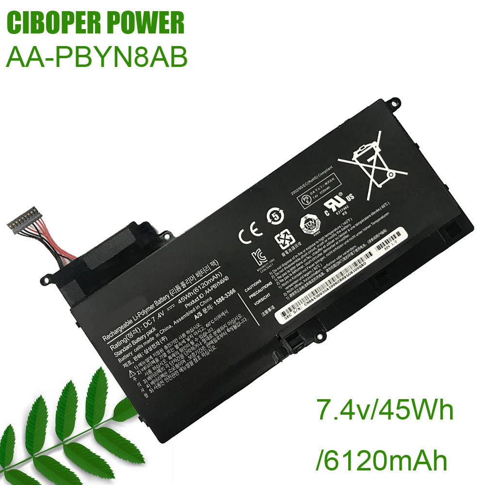 CP แบตเตอรี่แล็ปท็อปของแท้ AA-PBYN8AB 7.4V/ 45WH/6120MAh AA-PLYN8AB สำหรับ NP530U4B NP530U4C NP520U4