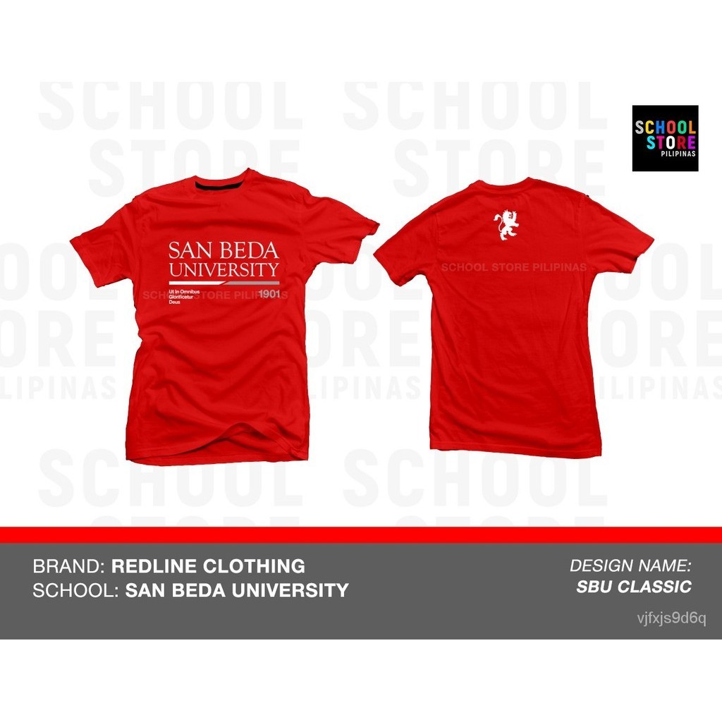 【COD】San Beda CLASSIC Shirt for Men Women Unisex - REDLINE CLOTHING - SAN BEDA UNIVERSITY