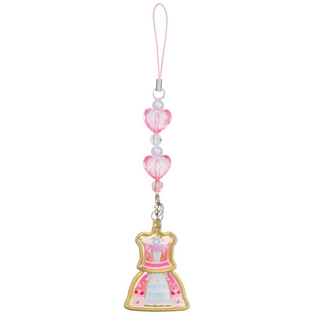 BANDAIแบรนด์Aikatsu Stars! Aikatsu Dress Charm Cute Pinky Tea Time Dress สินค้าแท้ใหม่ล่าสุดที่จำหน่