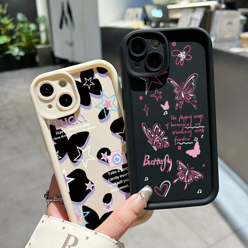 เคสสำหรับ VIVO Y91C Y90 Y1s เคสครอบป้องกันลูกผีเสื้อสวย - รูปที่ 6