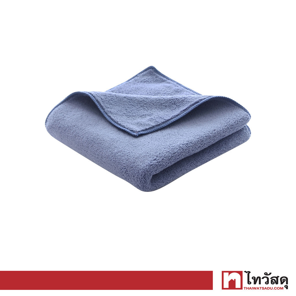 KASSA HOME ผ้าขนหนูเช็ดหน้า Fleece รุ่น SH7476-MF-BL ขนาด 41 x 81 ซม. สีฟ้า