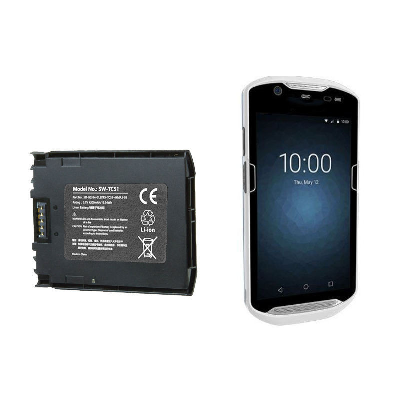 แบตเตอรี่ของแท้เหมาะสำหรับของแท้ใหม่ZEBRAม้าลายTC50 TC51 TC56 TC510การเก็บข้อมูล
