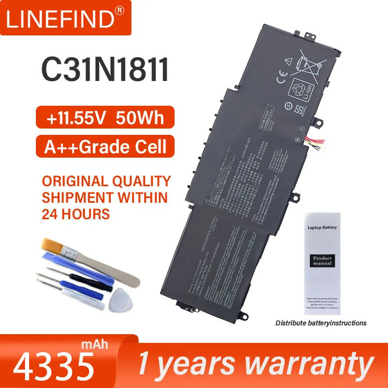 ใหม่ C31N1811แบตเตอรี่แล็ปท็อปสำหรับ ASUS 0B200-03080000 BX433FN UX433FN-2S สำหรับ ZenBook 14 UX433F