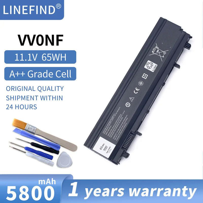 แบตเตอรี่แล็ปท็อป VV0NF สำหรับ DELL Latitude E5440 E5540 Series VJXMC N5YH9 0K8HC FT6D9 11.1V 65WH