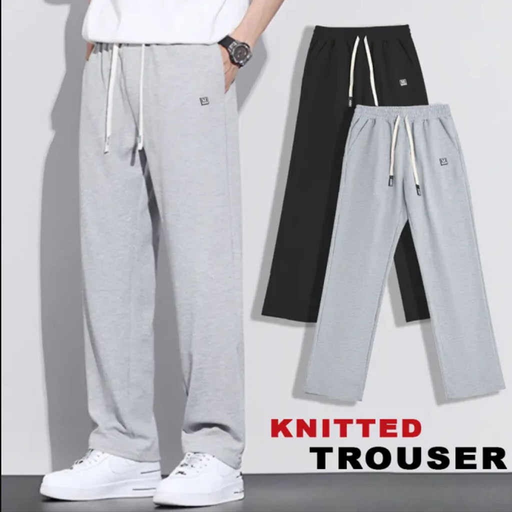 【COD】Knitted Trousers Pants Unisex pants for Men Women Jogging pants Stretchable Comfy pants