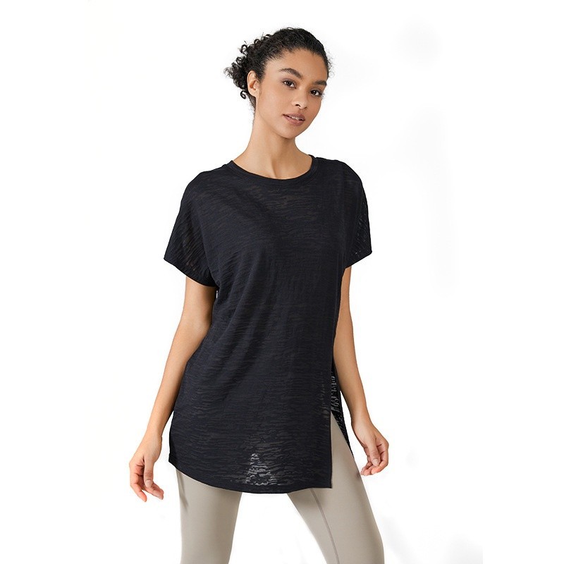 Wmuncc เสื้อเบลาส์แขนยาว ทรงหลวม น้ําหนักเบา ลายดอกไม้ เหมาะกับใส่เล่นโยคะ ฟิตเนส สําหรับผู้หญิง - รูปที่ 3