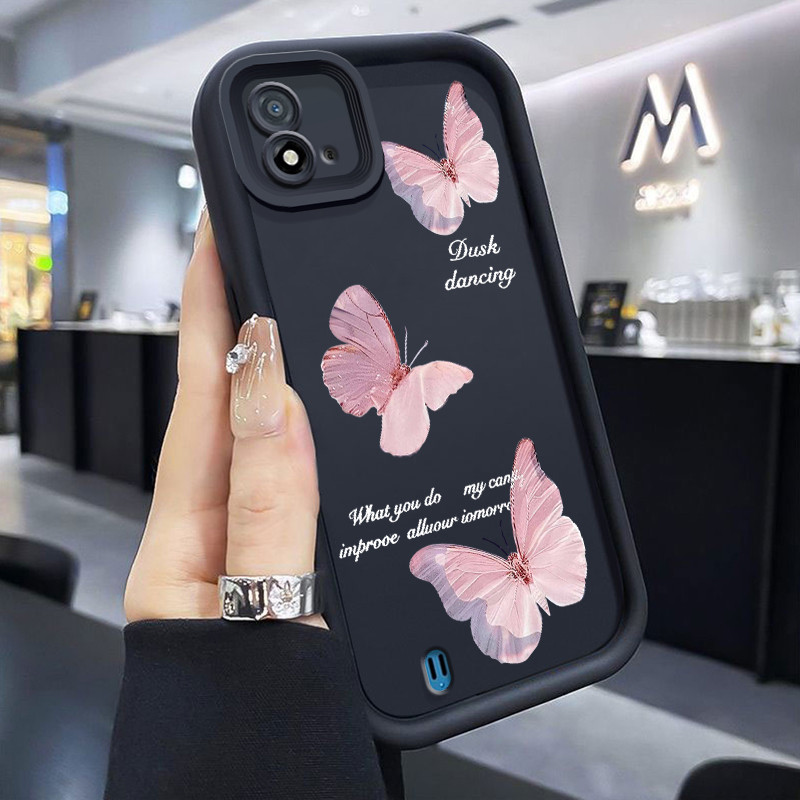 เคสสำหรับ Realme C20 C20A C11 2021 Narzo 50I เคสกครอบป้องกันการตผีเสื้อที่สวยงาม