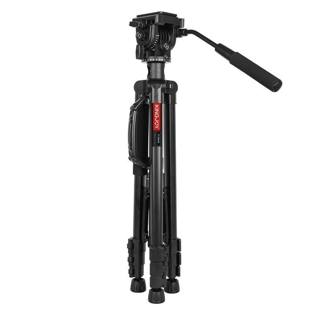 Kingjoy VT-890H6 Multi-functionak Lateral Tripod ขาตั้งกล้องแบบ3ขา สำหรับถ่าย Video พร้อมด้ามจับถือ